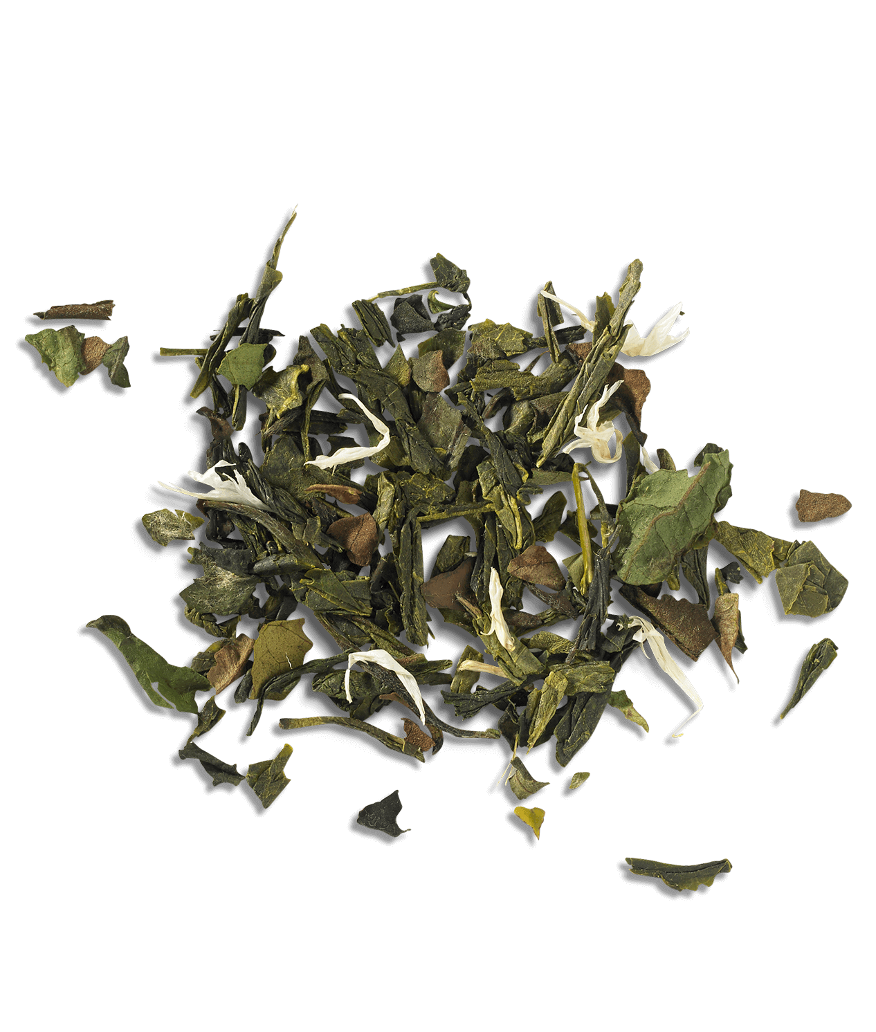 Mighty Leaf white orchard tea - loose leaf tea detail